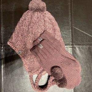 North Face Hat and Mittens